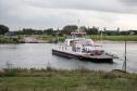 Veerboot Spes Futura vaart over de rivier de Lek en verbindt Wijk bij Duurstede met Rijswijk (GLD). © Bert van As