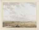 Gezicht van de Tafelberg bij Blaricum, met op de voorgrond Laren, Jacob Cats (1741-1799), ca. 1795 © (Publiek domein)